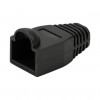 LogiLink MP0064 RJ45-liittimen taittosuoja 6,5 mm, musta, CAT6A (50 kpl)