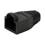 LogiLink MP0064 RJ45-liittimen taittosuoja 6,5 mm, musta, CAT6A (50 kpl)