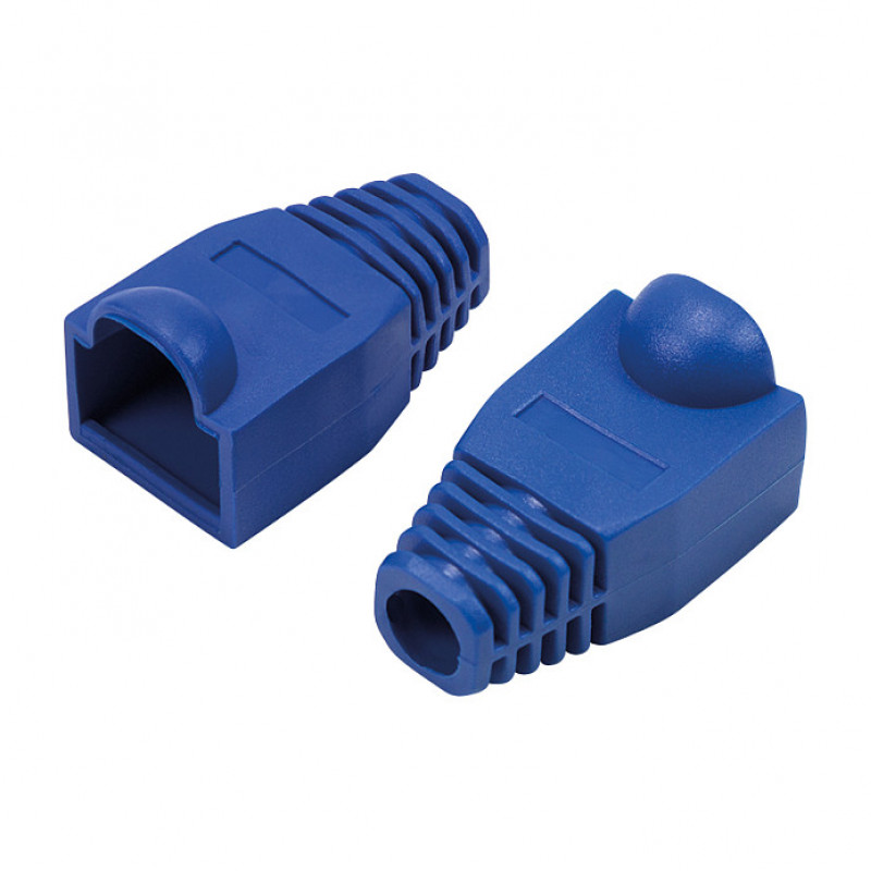 LogiLink MP0066 RJ45-liittimen taittosuoja 6,5 mm, sininen (50 kpl)