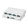 LogiLink UA0421 USB 3.0 -hubi, 4 porttia, verkkolaitteella
