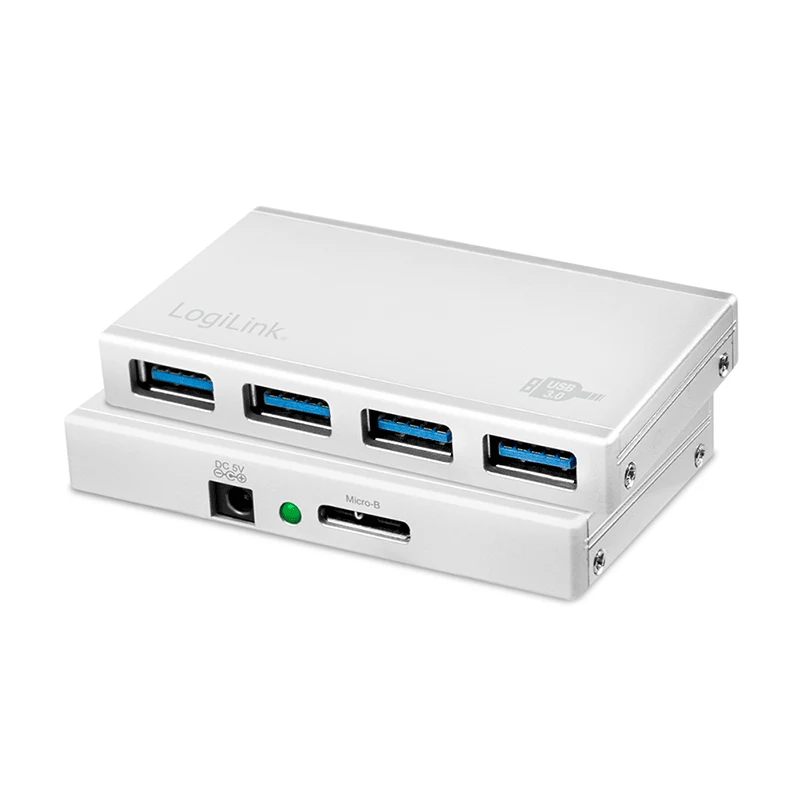 LogiLink UA0421 USB 3.0 -hubi, 4 porttia, verkkolaitteella