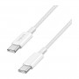LogiLink CU0341 USB 2.0 Type-C -kaapeli, C/U – C/U, 480 Mbps, 60 W, nailon, valkoinen, 1 m