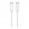 LogiLink CU0341 USB 2.0 Type-C -kaapeli, C/U – C/U, 480 Mbps, 60 W, nailon, valkoinen, 1 m