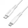 LogiLink CU0242 USB 2.0 Type-C -kaapeli, USB-C-uros – micro USB -uros, 480 Mbit/s, 12 W, valkoinen, 1 m