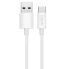 LogiLink CU0319 USB 2.0 Type-C -kaapeli, A/M - C/M, 480 Mbps, 60 W, nailon, valkoinen, 0,15 m
