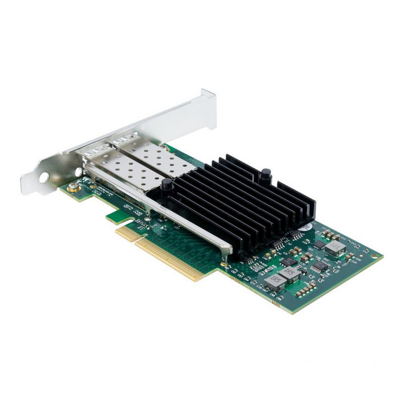 Inter-Tech ST-723 verkkokortti, PCIe x8, kaksois-SFP+, 10 Gbit/s