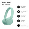 Sony WH-CH530 langattomat Bluetooth-kuulokkeet, minttu