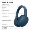 Sony WH-CH730N korvat peittävät Bluetooth-kuulokkeet mikrofonilla, sininen