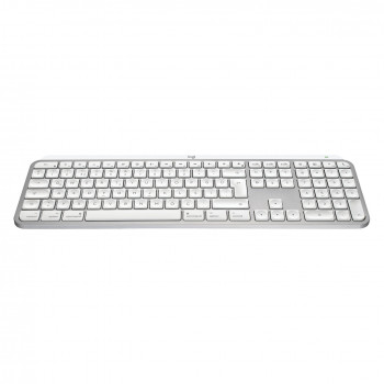 Logitech Master Series MX Keys S for Mac 920-011628 näppäimistö, sveitsiläinen (CH) asettelu, vaaleanharmaa