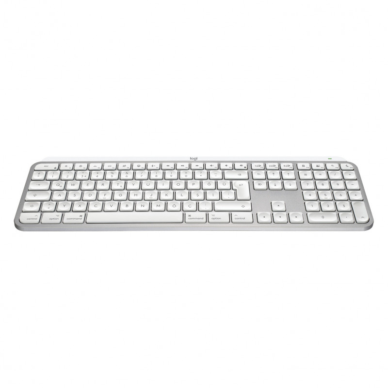 Logitech Master Series MX Keys S for Mac 920-011628 näppäimistö, sveitsiläinen (CH) asettelu, vaaleanharmaa