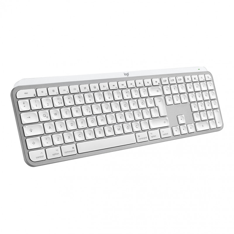 Logitech Master Series MX Keys S for Mac 920-011628 näppäimistö, sveitsiläinen (CH) asettelu, vaaleanharmaa
