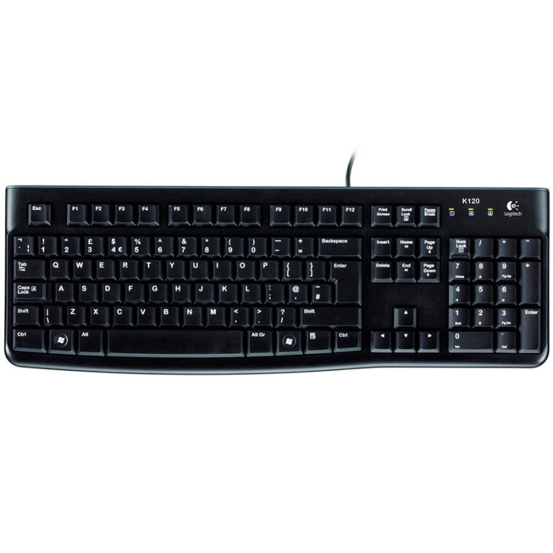 Logitech K120 920-002487 USB-näppäimistö, virolainen asettelu