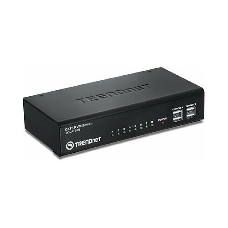 TRENDnet TK-CAT508 KVM-kytkin, 8 KVM-porttia