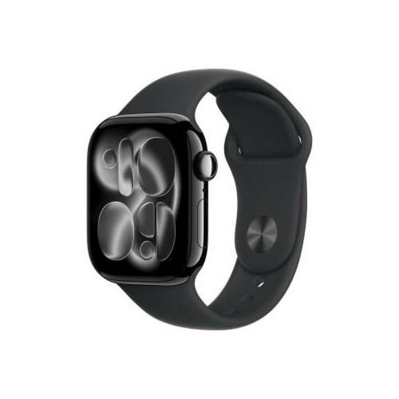 Apple Watch Series 11 älykello 5G, 42 mm alumiinikotelo, S/M, musta, MF834QL/A