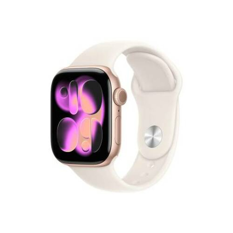 Apple Watch Series 11 älykello 5G, 42 mm alumiinikotelo, S/M, kulta, MF8E4QL/A