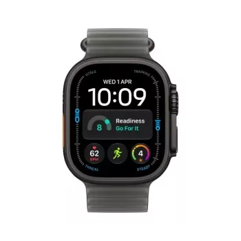 Apple Watch Ultra 4 -älykello, GPS + Cellular, 49 mm, musta, Ocean-ranneke läpikuultava musta