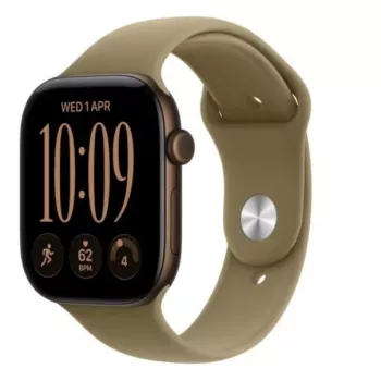 Apple Watch Series 12 GPS älykello, 42 mm, tummanpronssinen alumiinikotelo, oliivinvihreä Sport-ranneke M/L