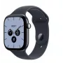 Apple Watch Series 12 älykello, GPS + Cellular, 42 mm, yönsininen keraaminen kotelo, laivastonsininen urheiluranneke M/L