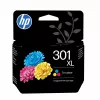 HP 301XL mustekasetti, värillinen, 300 sivua