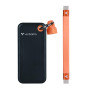 Verbatim Pocket 32285 kannettava SSD, 512 Gt, USB 3.2 Type-C, musta/oranssi