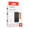 Verbatim Pocket 32285 kannettava SSD, 512 Gt, USB 3.2 Type-C, musta/oranssi