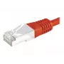 Exertis Connect S/FTP (PIMF) CAT.6A kytkentäkaapeli, 3 m, punainen
