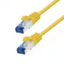 LogiLink CP4017S kytkentäkaapeli Cat.6A CCA S/FTP LSZH, 0,25 m, keltainen, EconLine