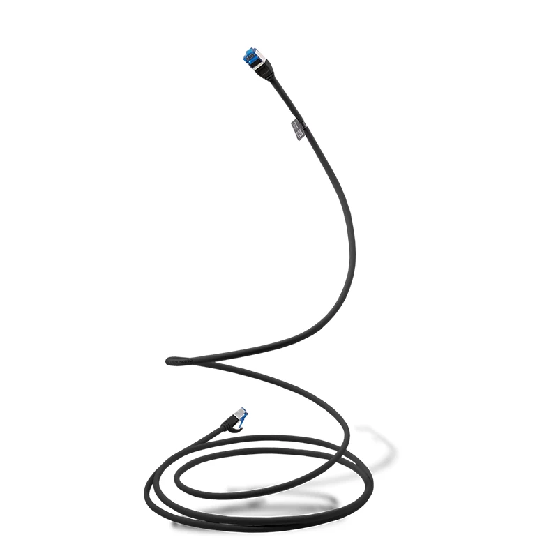 LogiLink CP5023S kytkentäkaapeli Cat.6A SLIM S/FTP LSZH, 0,5 m, musta, SlimLine