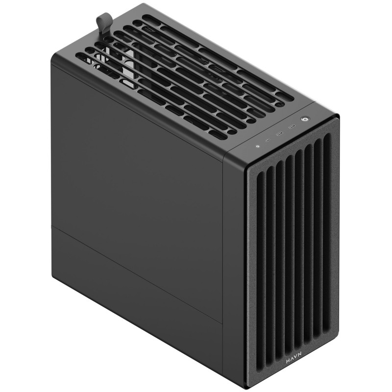 HAVN BF 360 Flow Solid tietokonekotelo, Midi Tower, E-ATX, musta