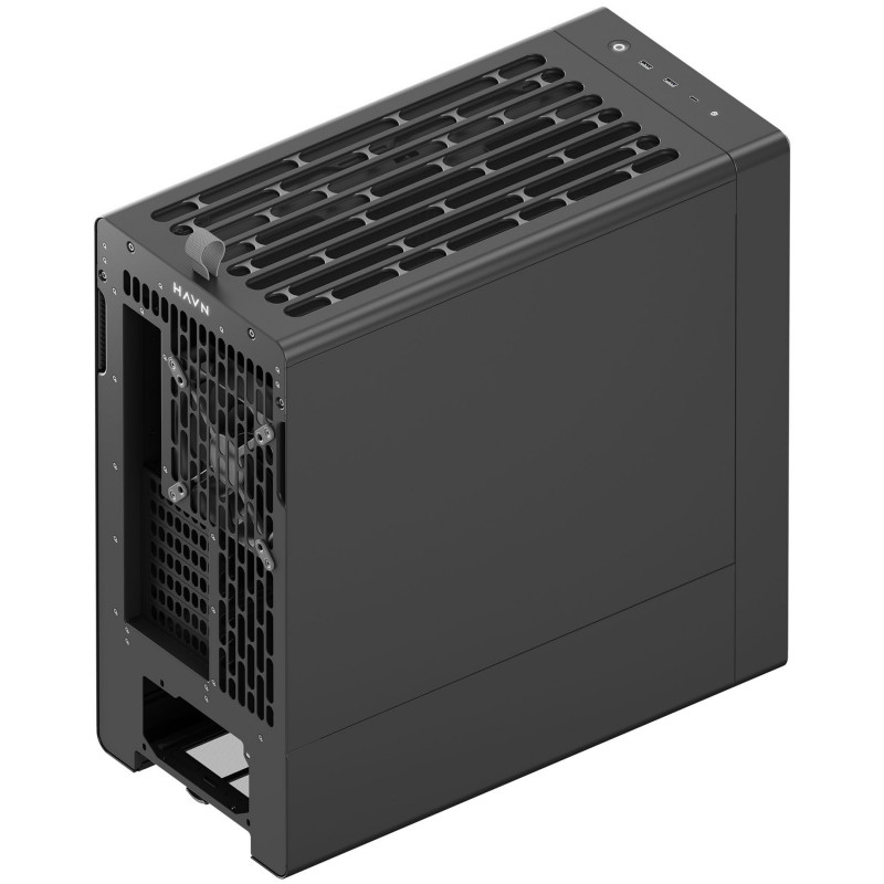 HAVN BF 360 Flow Solid tietokonekotelo, Midi Tower, E-ATX, musta
