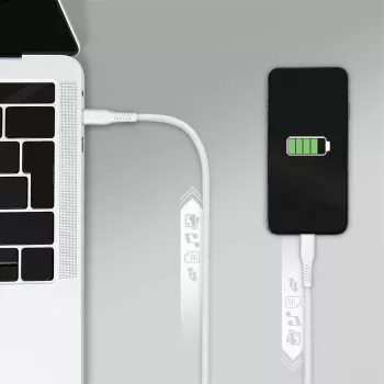 LogiLink CU0244 USB 2.0 -kaapeli USB-C – Micro-USB, 480 Mbit/s, 12 W, valkoinen, 2 m