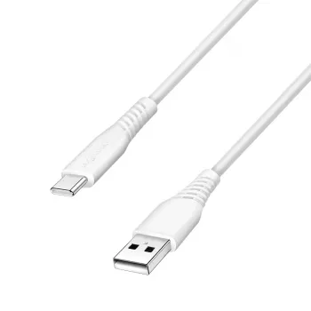 LogiLink CU0251 USB 2.0 -kaapeli USB-C – USB-A, 480 Mbit/s, 15 W, valkoinen, 0,5 m
