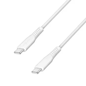 LogiLink CU0263 USB 2.0 -kaapeli USB-C – USB-C, 480 Mbit/s, 60 W, valkoinen, 1,5 m