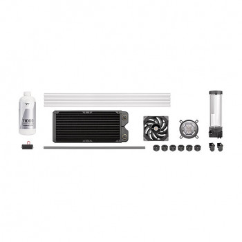 Thermaltake Pacific TOUGH C240 CL-W305-CU12BL-A nestejäähdytyssarja, kirkas jäähdytysneste, 12 cm, musta