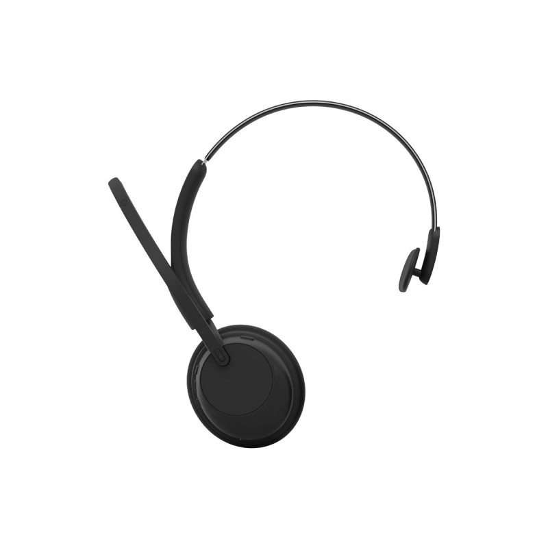 Jabra Evolve3 45 Mono UC -kuulokemikrofoni LINK 390c -adapterilla ja latausalustalla, musta