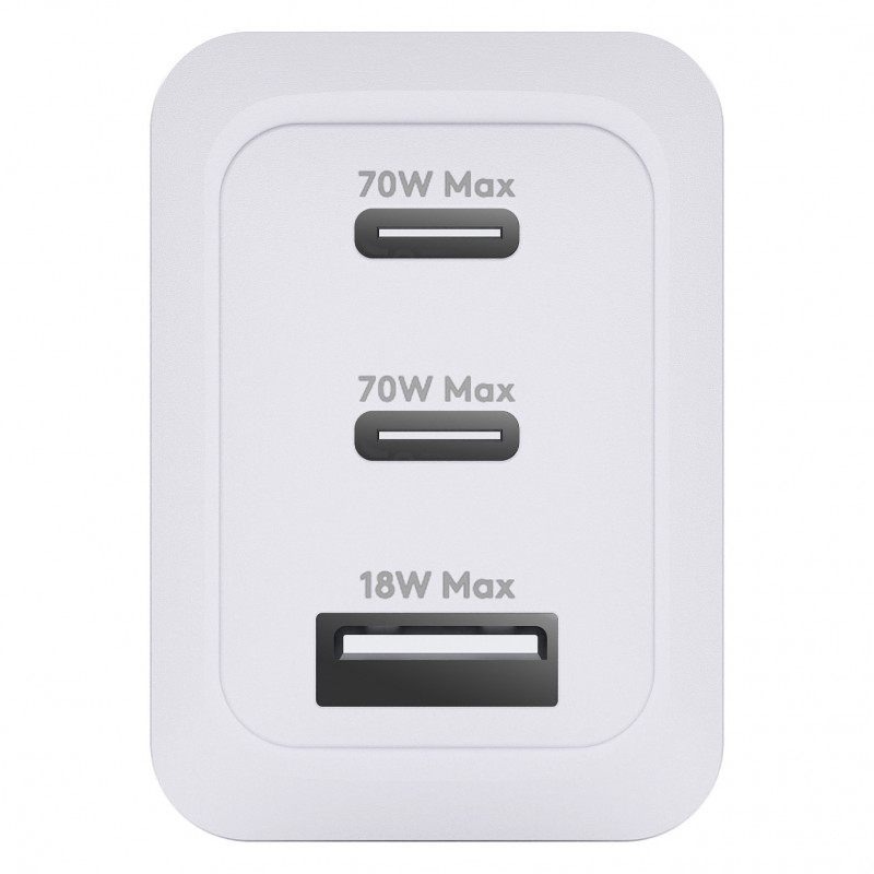 dbramante1928 CI70CCWH4436 verkkolaite, 70 W, 2x USB-C + 1x USB-A, EU-pistoke, valkoinen