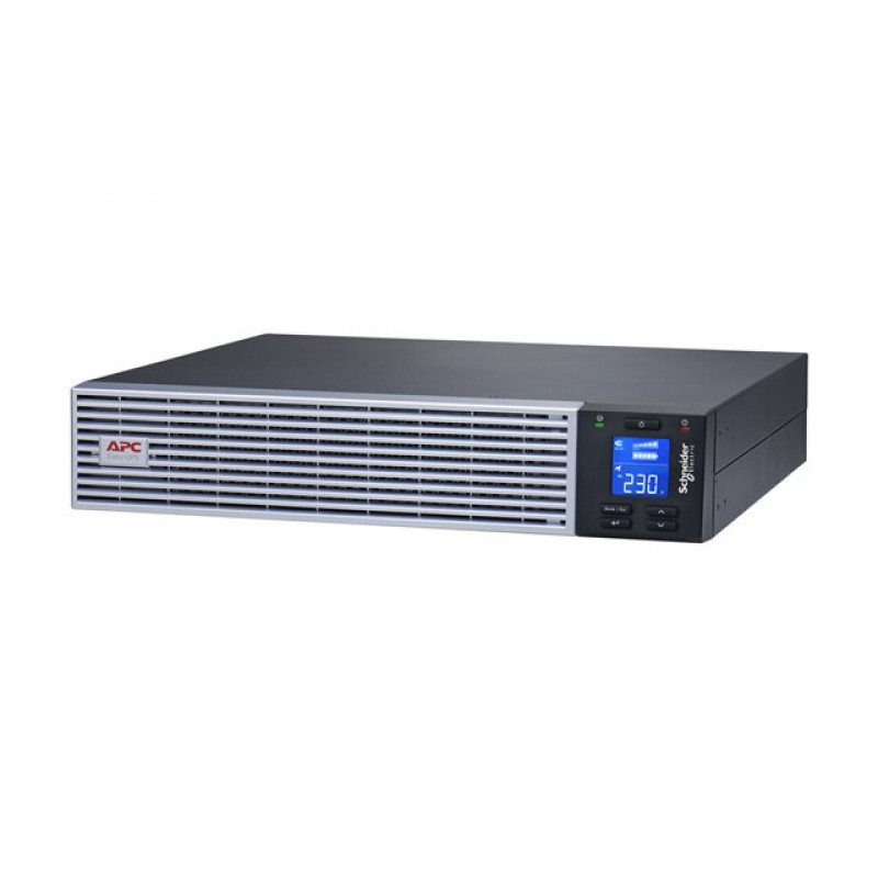 APC Easy UPS On-Line SRVL1KRIRK UPS-laite, 1000 VA / 900 W, Li-Ion, 2U-räkki, kiskosarjalla