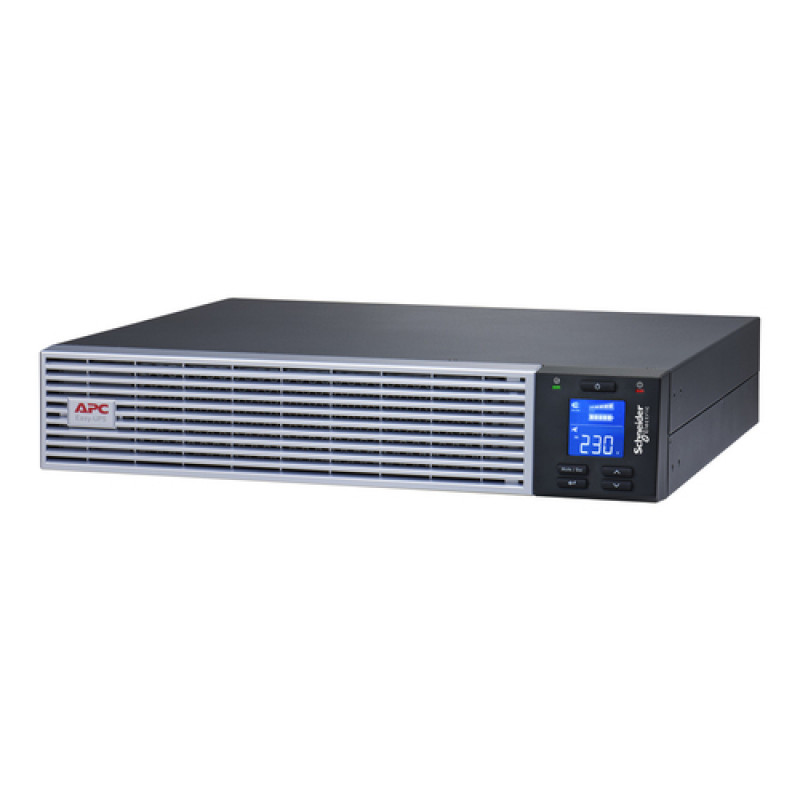 APC Easy UPS On-Line SRVL1KRIRK UPS-laite, 1000 VA / 900 W, Li-Ion, 2U-räkki, kiskosarjalla