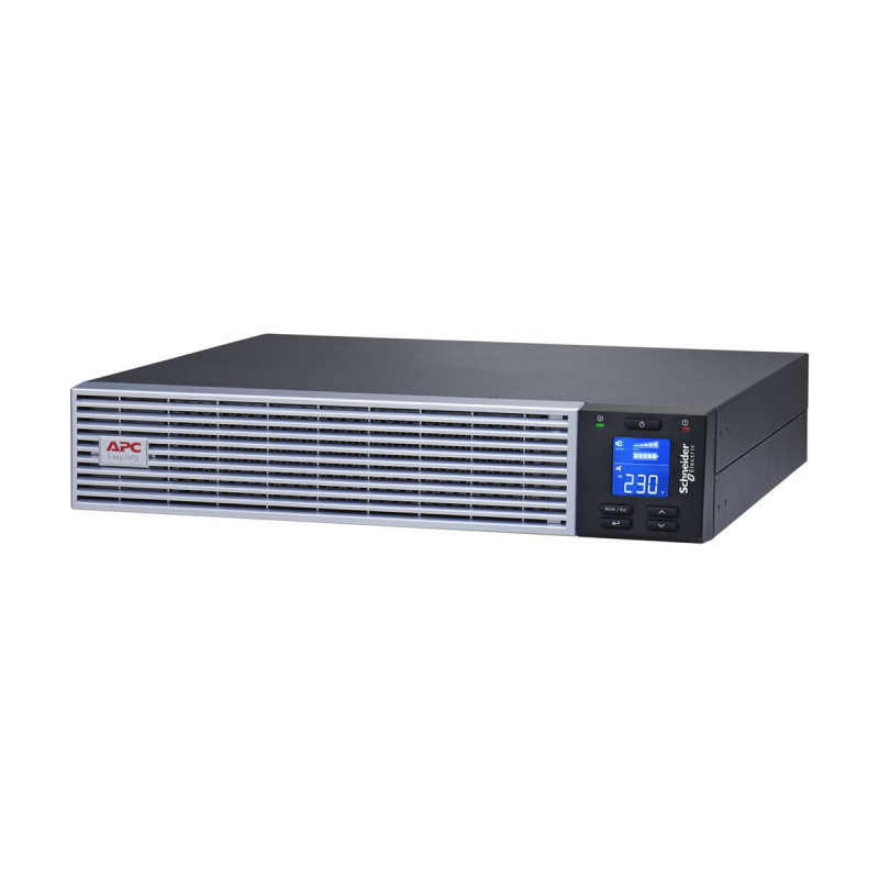 APC Easy UPS On-Line SRVL1KRIRK UPS-laite, 1000 VA / 900 W, Li-Ion, 2U-räkki, kiskosarjalla