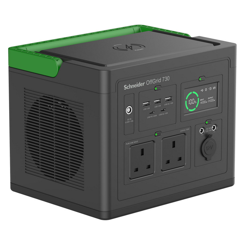 APC Schneider OffGrid 730 PPS730-UK kannettava virta-asema, 738 Wh, UK-pistorasiat