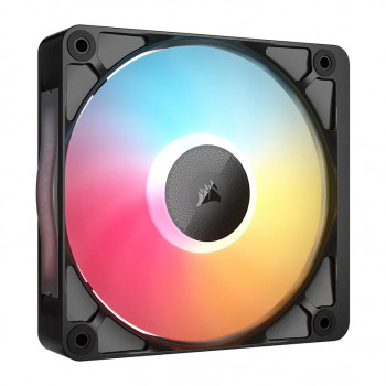 Corsair iCUE LINK RX120 II RGB PWM-tuuletin CO-9051057-WW, 120 mm, yksittäinen tuuletin, musta