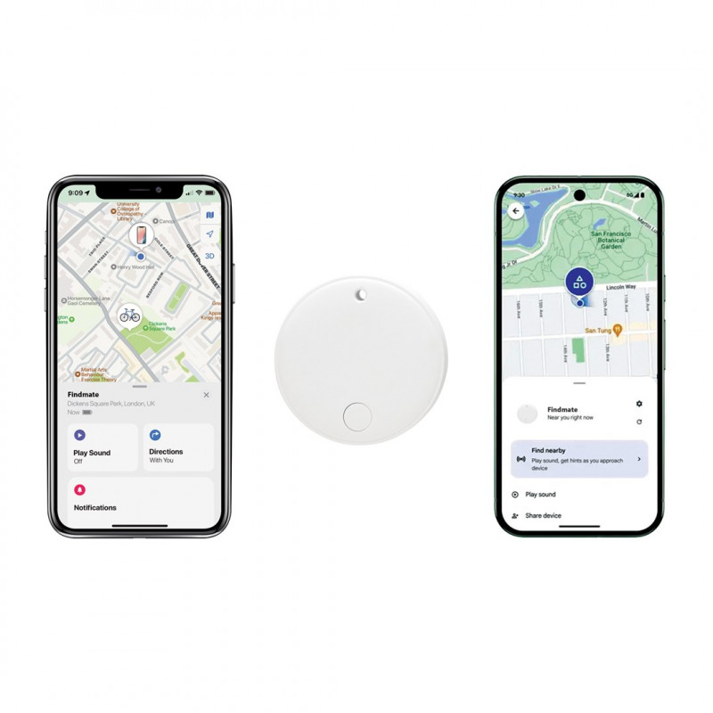 XD Design FindMate Dual RCS paikannin P301.6203, Apple Find My ja Android Find Hub, IPX5