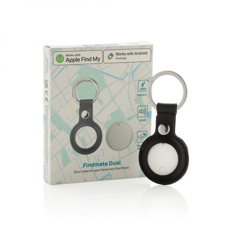 XD Design FindMate Dual RCS paikannin P301.6203, Apple Find My ja Android Find Hub, IPX5