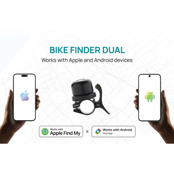 XD Design Connects Bike Finder Dual polkupyörän kello paikantimella, Apple ja Android Find, IPX6, P301.1401