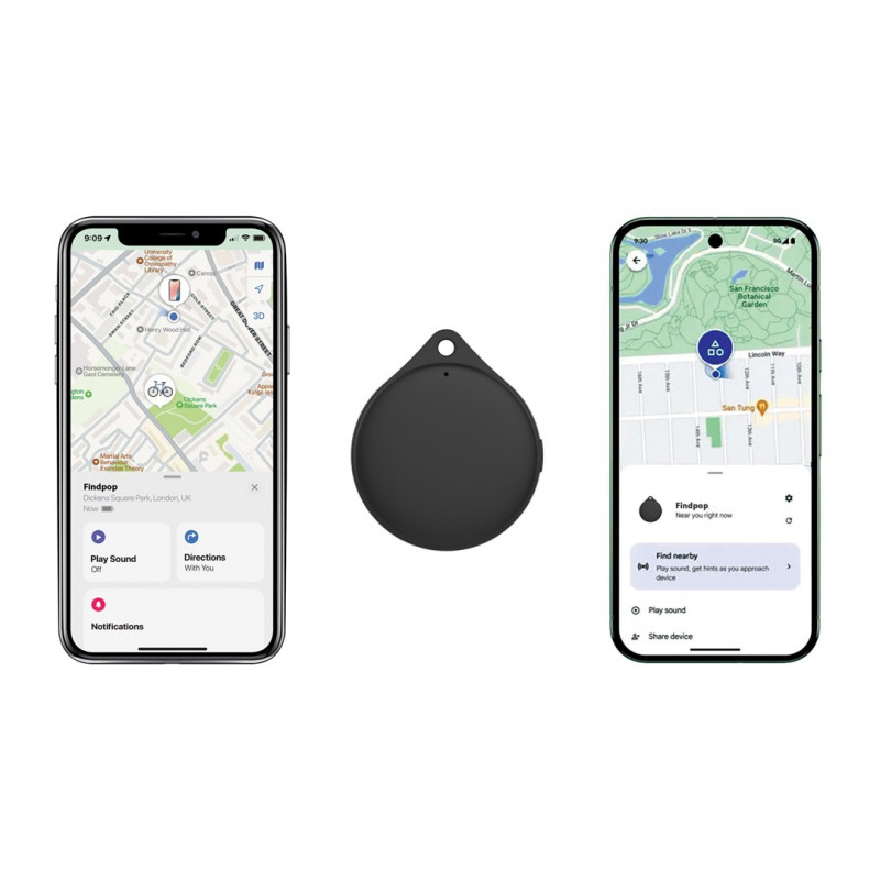 XD Design Connects Findpop Dual paikannin, Apple ja Android Find, IPX5, P301.1701