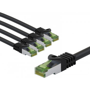 Goobay 69763 CAT 8.1 -kytkentäkaapeli, S/FTP (PiMF), GHMT-sertifioitu, 5 m, harmaa (5 kpl)