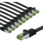 Goobay 69765 CAT 8.1 -kytkentäkaapeli, S/FTP (PiMF), GHMT-sertifioitu, 2 m, harmaa (10 kpl)