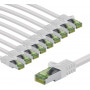 Goobay 69786 CAT 8.1 -verkkokaapeli, GHMT-sertifioitu, S/FTP (PiMF), 1 m, valkoinen (10 kpl)
