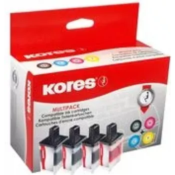 Kores G1537KIT mustekasettipakkaus, korvaa Brother LC-3219XL, musta + syaani + magenta + keltainen