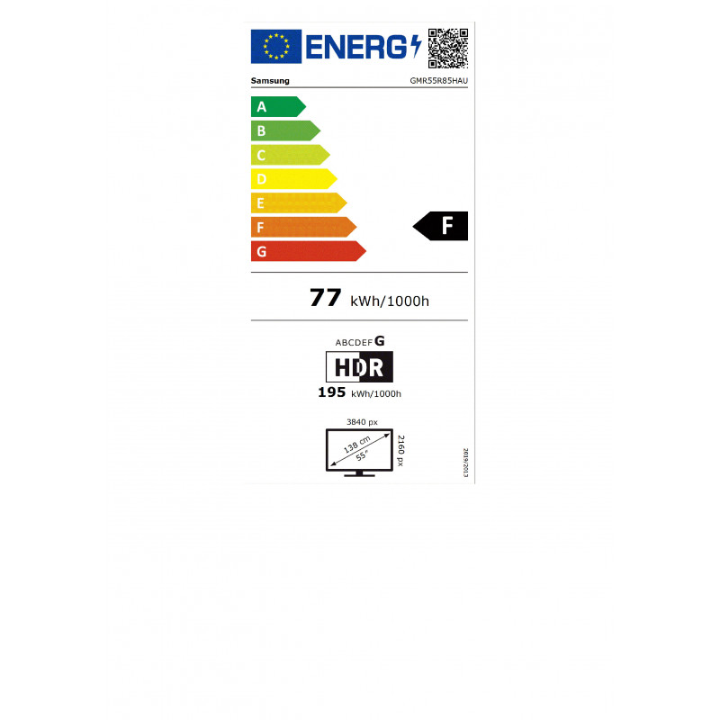 Samsung GMR55R85HAUXZG Micro RGB -älytelevisio, 55", 4K UHD, musta